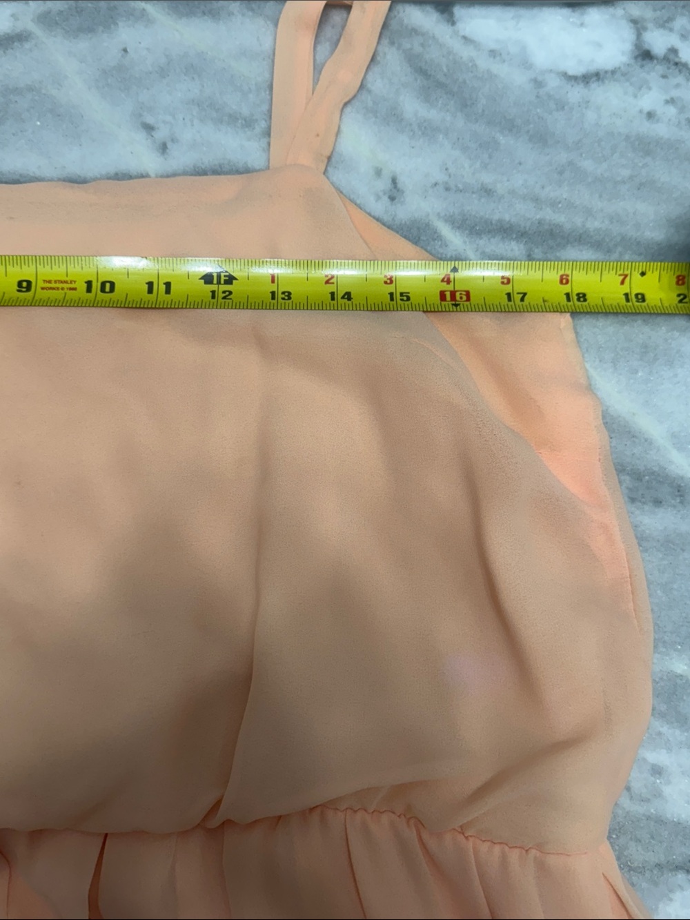 Vintage Floral 2 Piece Peach Midi Dress with Brocade Jacket - Picture 11 of 12